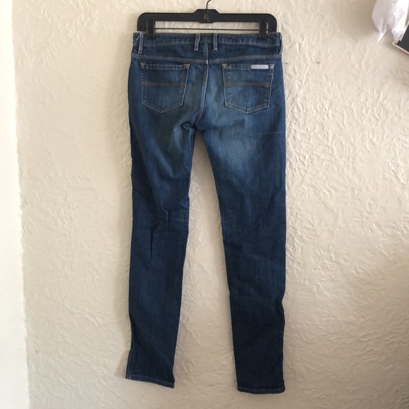 Sass & Bide Low Rise Medium Dark Wash Straight Leg Jeans 29 Neon Nights - Picture 1 of 9